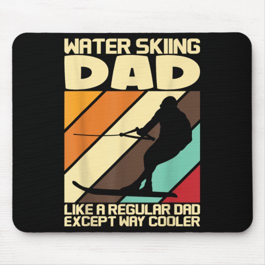 Water Ski Fans Water Skiing Dad  マウスパッド (正面)