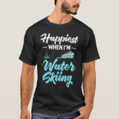 Water Skiing Boat Beginner Board Skier Waterski Tr Tシャツ (正面)
