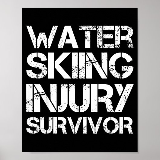 Water skiing injury survivor  ポスター (正面)