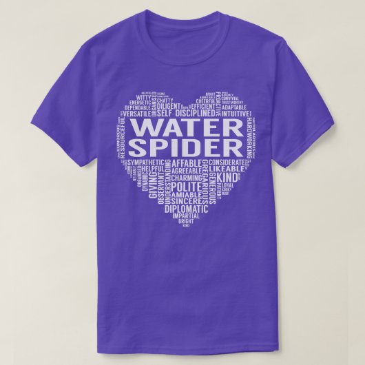 Water Spiderハート Tシャツ (デザイン正面)