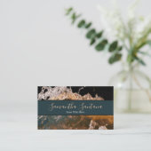 Water Splash Dark Modern Design 名刺 (スタンド正面)