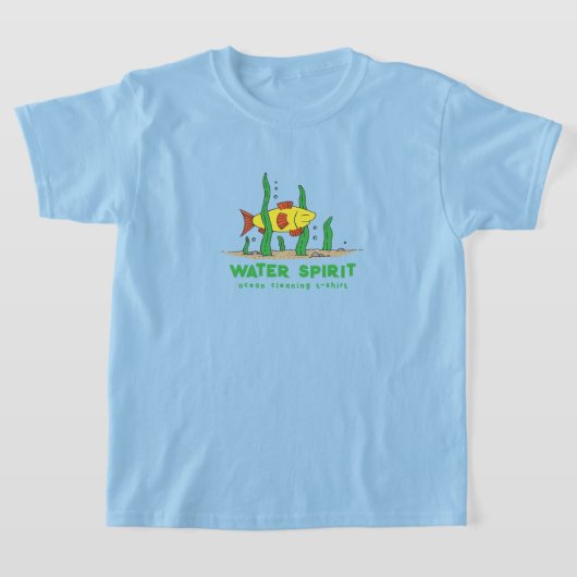 Water Spriti -海クリーニングTシャツ Tシャツ (レイダウン)