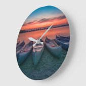 Water | St. Louis Missouri Bay ラージ壁時計 (傾斜)