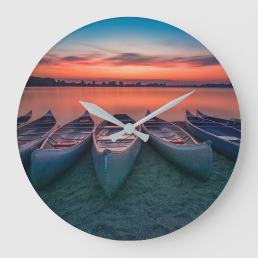 Water | St. Louis Missouri Bay ラージ壁時計 (正面)