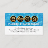 Water Surface Home Plumbing Repair 名刺 (正面)