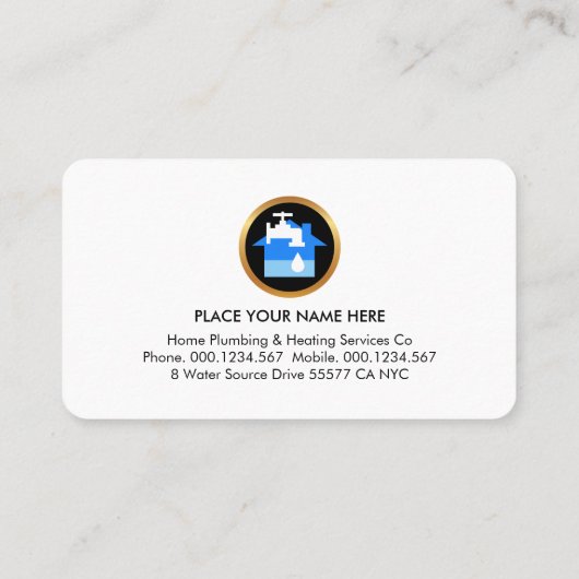 Water Surface Special Plumber Signage 名刺 (裏面)