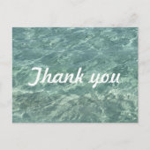 Water Swimming Pool Beach Ocean Patterns Thank You ポストカード (正面)