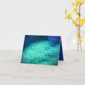 Water Texture Card カード (黄色い花)