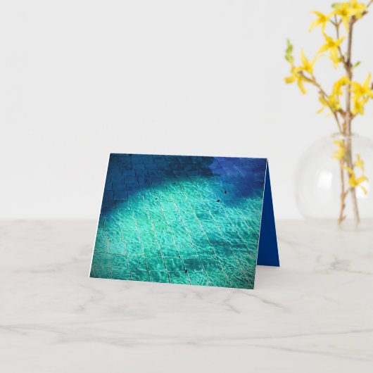 Water Texture Card カード (黄色い花)