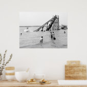 Water Toboggan, Bois Blanc, MI 1903 ポスター (キッチン)