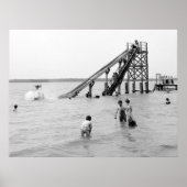 Water Toboggan, Bois Blanc, MI 1903 ポスター (正面)