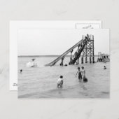 Water Toboggan, Bois Blanc, MI 1903 ポストカード (正面/裏面)