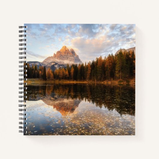 Water | Tre Cime Di Lavaredo Italy ノートブック (正面)