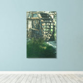 Water WheelRedding、CAのビュー キャンバスプリント (インサイチュ (ウッドフロア))