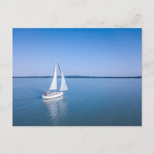 Water | Yacht at Lake Balaton Lake Hungary ポストカード (正面)