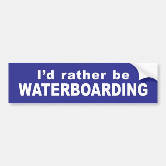 Waterboardのバンパーステッカー バンパーステッカー (正面)