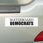 Waterboard民主党員 バンパーステッカー (車上)