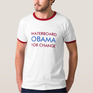WATERBOARD、変更のためのオバマ、 Tシャツ