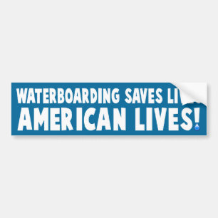 Waterboardingのバンパーステッカー バンパーステッカー