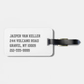 Waterboyのサッカー ラゲッジタグ (裏面横)