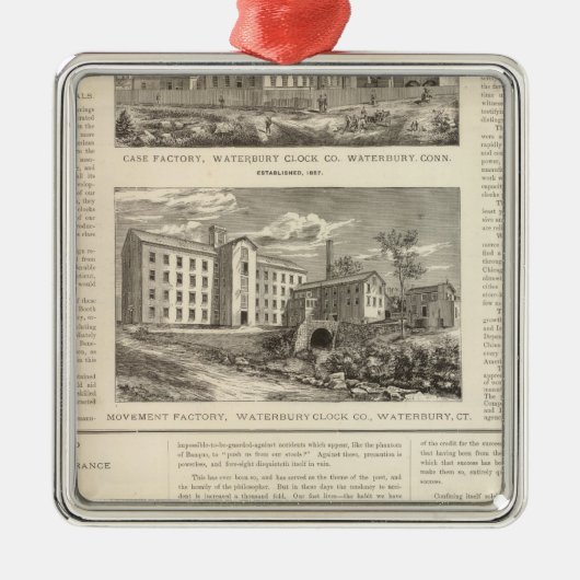 Waterbury Clock Company メタルオーナメント (正面)