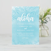 Watercolorでの着側結婚式招待状 招待状 (スタンド正面)