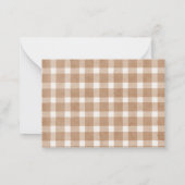 WatercolorエレガントCutie Pieが途中にあるベビーsh ノートカード (裏面)