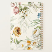 Watercolor 1600s Art Floral Spiral Planner プランナー手帳 (裏面)