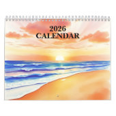 Watercolor 2025 Wall Calendar カレンダー (カバー)
