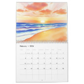 Watercolor 2025 Wall Calendar  カレンダー (2月 2026)