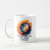 Watercolor 2026 Eclipse Keepsake コーヒーマグカップ (左)