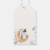Watercolor A Little Boo Moon Stars Baby Shower  ギフトタグ (裏面)
