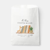 Watercolor A New Chapter Begins Baby Shower フェイバーバッグ (正面)