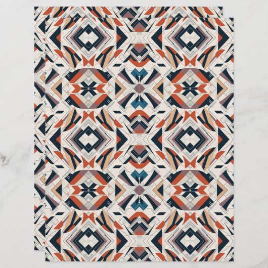 Watercolor Abstract 10 Scrapbook Paper (正面/裏面)