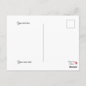 Watercolor Abstract Easter Egg Postcard ポストカード (裏面)