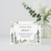 Watercolor Adventure Forest Books for Baby インビテーションポストカード (スタンド正面)