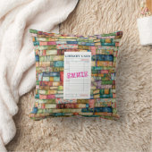 Watercolor Aesthetic Stacked Books クッション (ブランケット)