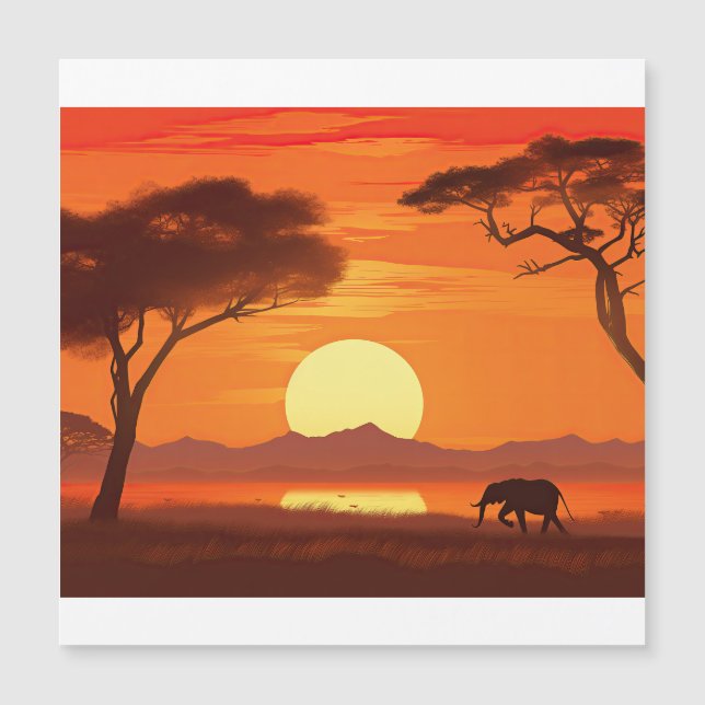 Watercolor African Safari  (正面)