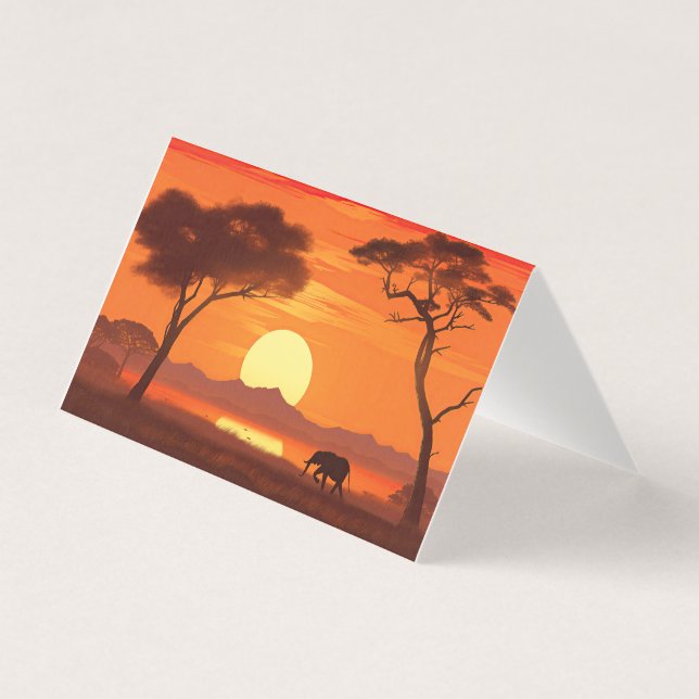 Watercolor African Safari  (正面)