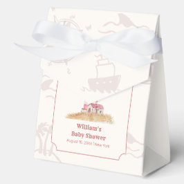 Watercolor Ahoy Nautical Lighthouse Baby Shower フェイバーボックス