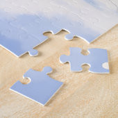 Watercolor Airedale Terrier Snowy Christmas ジグソーパズル (側面)