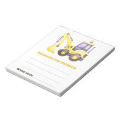 Watercolor airplane birthday time capsule message ノートパッド (回転)