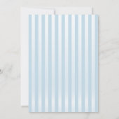 Watercolor Airplane Teddy Bear Baby Shower 招待状 (裏面)