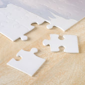 Watercolor Akita Gingerbread House Christmas  ジグソーパズル (側面)