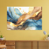 watercolor alcohol ink abstract キャンバスプリント (インサイチュ (リビング))