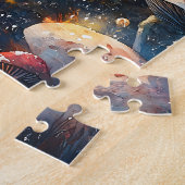 Watercolor Alice in Wonderland ジグソーパズル (側面)