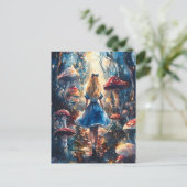 Watercolor Alice in Wonderland ポストカード (スタンド正面)