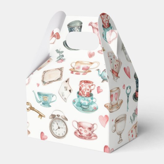 Watercolor Alice Pattern  フェイバーボックス (裏面サイド)