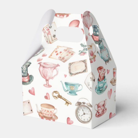 Watercolor Alice Pattern フェイバーボックス (正面サイド)