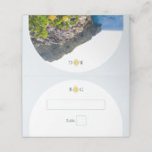 Watercolor Amalfi Coast Arch Italy Lemons Wedding プレイスカード (外部開封)